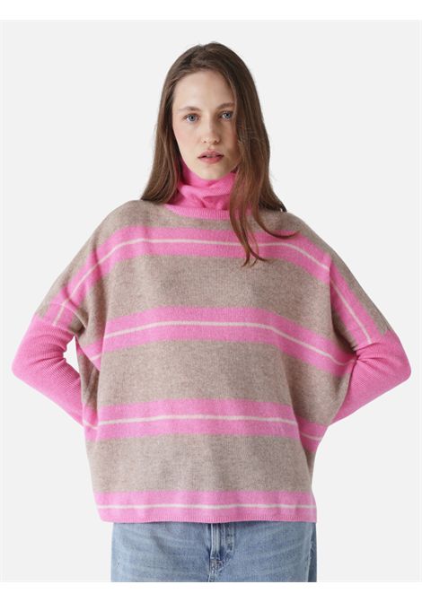 Joanna poncho Absolute Cashmere ABSOLUT CASHMERE | Maglieria | ACF202034CSTRIPES CANDY